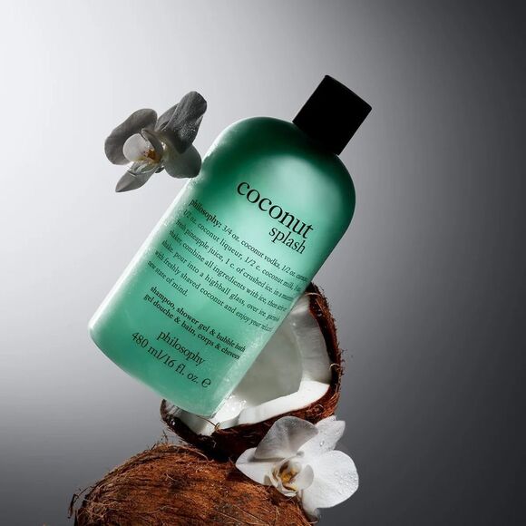 Philosophy Coconut Splash Shower Gel 16oz Body Care Self Care SPA Aromatherapy - Picture 2 of 4